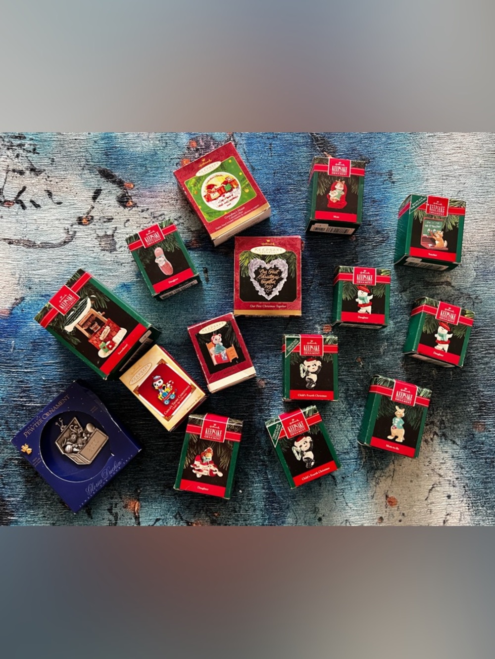 13 vintage Hallmark Keepsakes ornaments